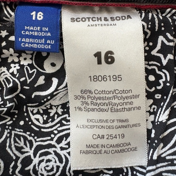 Scotch & Soda Black Straight Leg Jeans | Size 16 - Picture 6 of 8